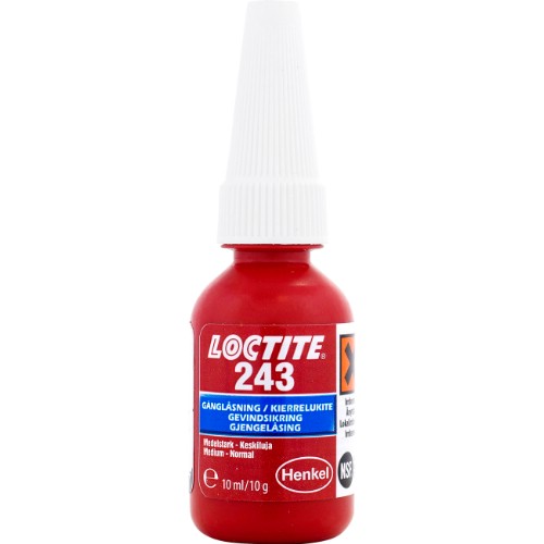 Gjengelås LOCTITE 243 middels sterk