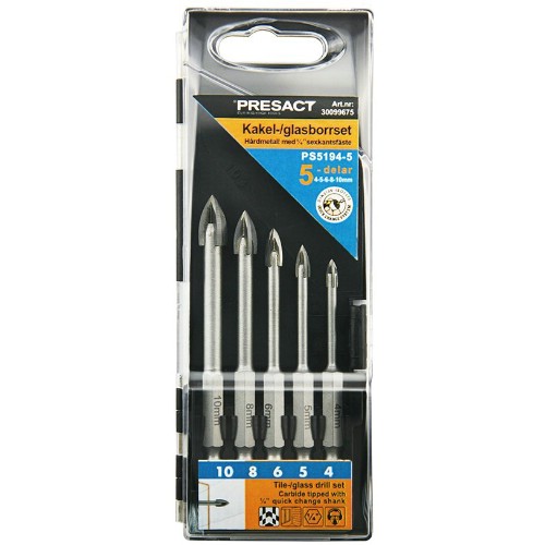 Flisborsett PRESACT PS5194-5 4-kutt