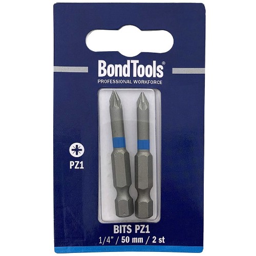 Bits 1/4" PZ BONDTOOLS 50 mm