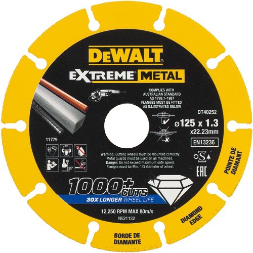 Diamantskive DEWALT Extreme Metal