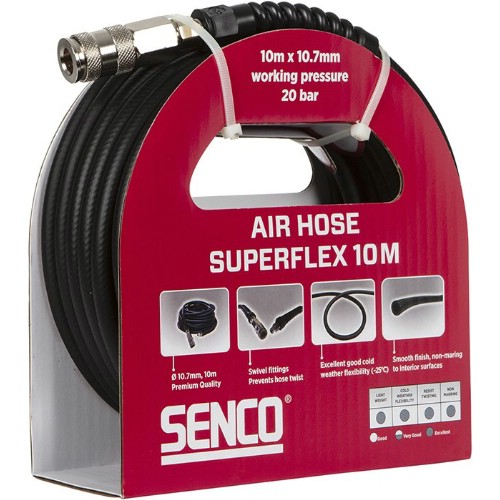Trykkluftslange SENCO Superflex med koblinger