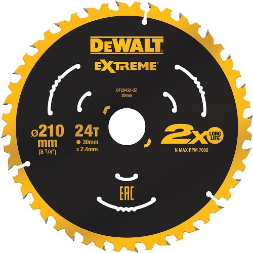 Sirkelsagblad DEWALT Extreme Tre