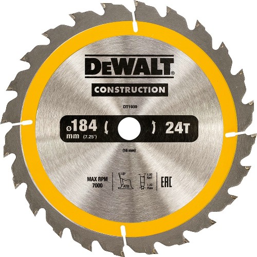 Sirkelsagblad DEWALT Construction