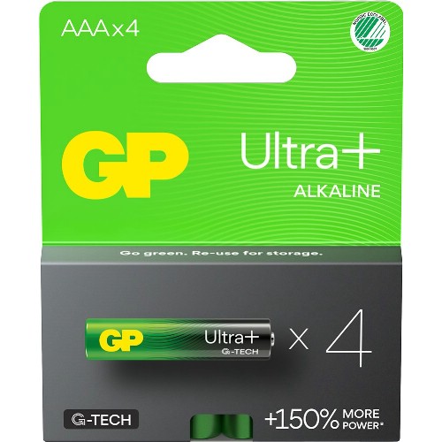Alkaliske batterier GP Ultra+ G-Tech