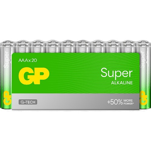Alkaliske batterier GP Super G-Tech
