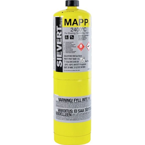 MAPP-gassflaske SIEVERT påfyllbar